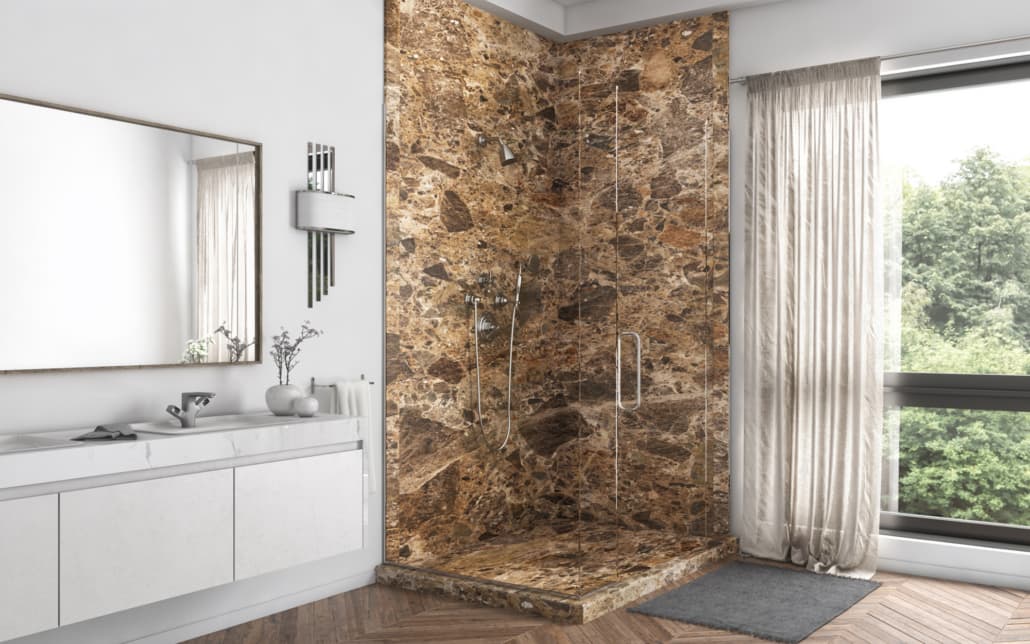 Properly ventilated modern Seattle bathroom